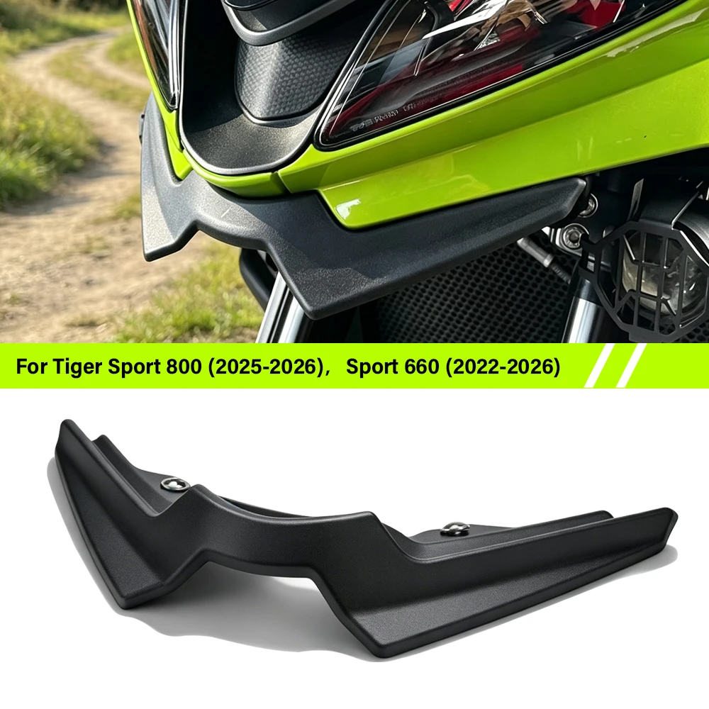 For Tiger Sport 800 Sport 660 Beak Extension Front Fender Spoiler ABS Nose Cone Winglet Cover Motorcycle Accessories