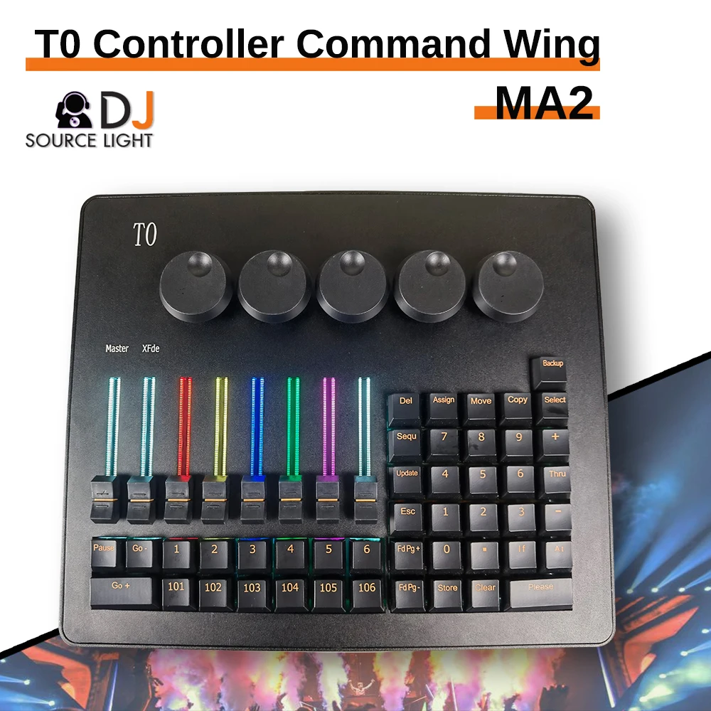 MA2 T0 Console Command Wing Stage oświetlenie kontroler kontroler sterowania DJ dyskoteka efekt sceniczny lampa LED z ruchomą głowicą