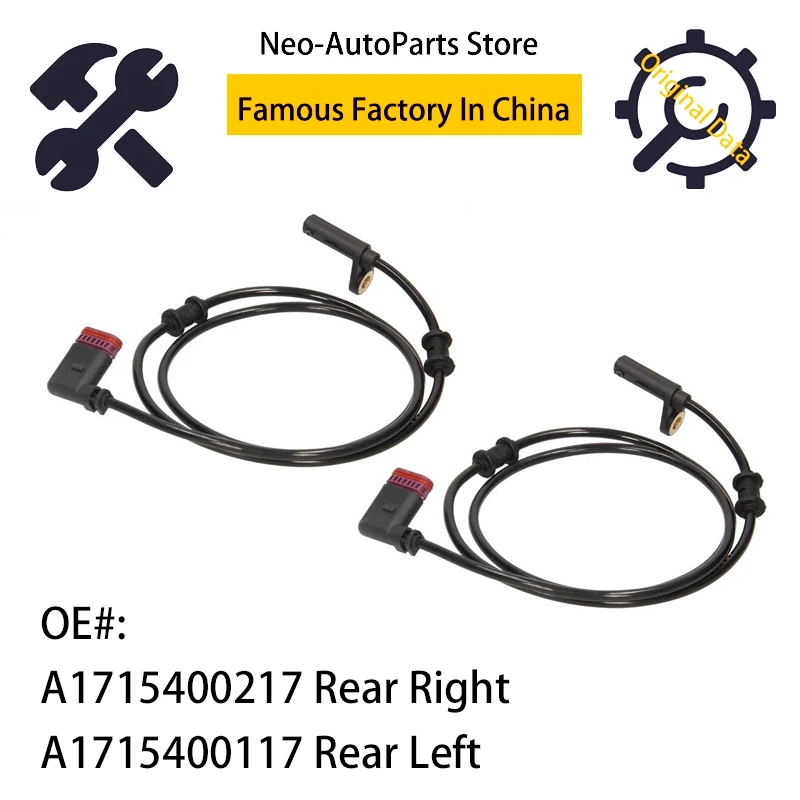 A1715400217 Rear Left/Right ABS Wheel Speed Sensor For Mercedes Benz 2003-2009 R171 SLK OEM A1715400117