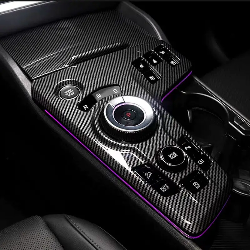 

LHD 2 шт. ABS текстура из углеродного волокна для KIA Sportage NQ5 2022 2023 2024 автомобильные аксессуары центральная панель переключения передач накладка