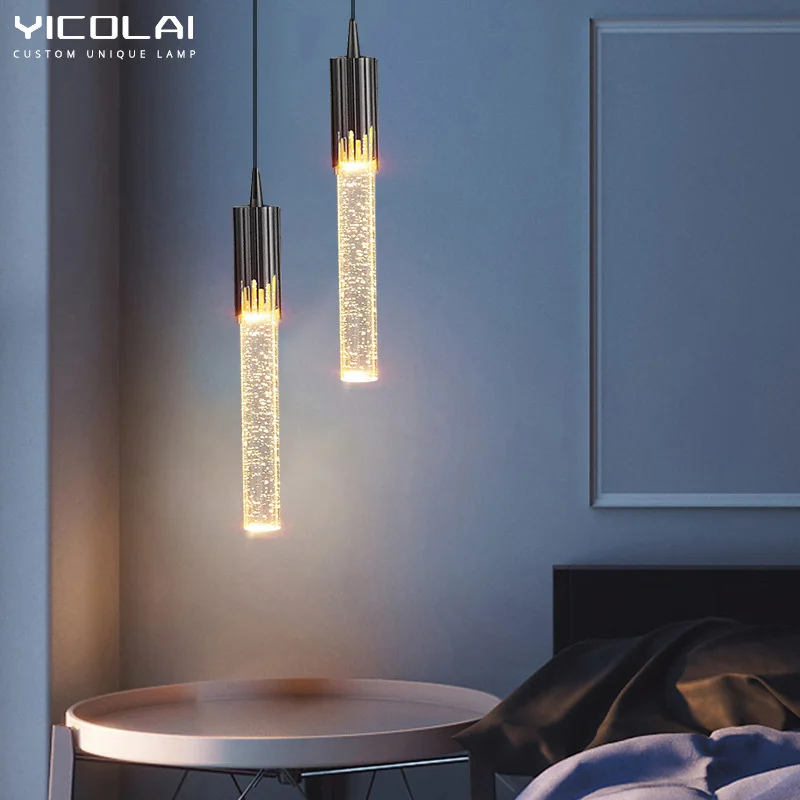 Simple And Creative LED Pendant Lights Luxury For Villa Loft Cloakroom Bedroom TV Background Long Hanging Ropes Ceiling Lighting