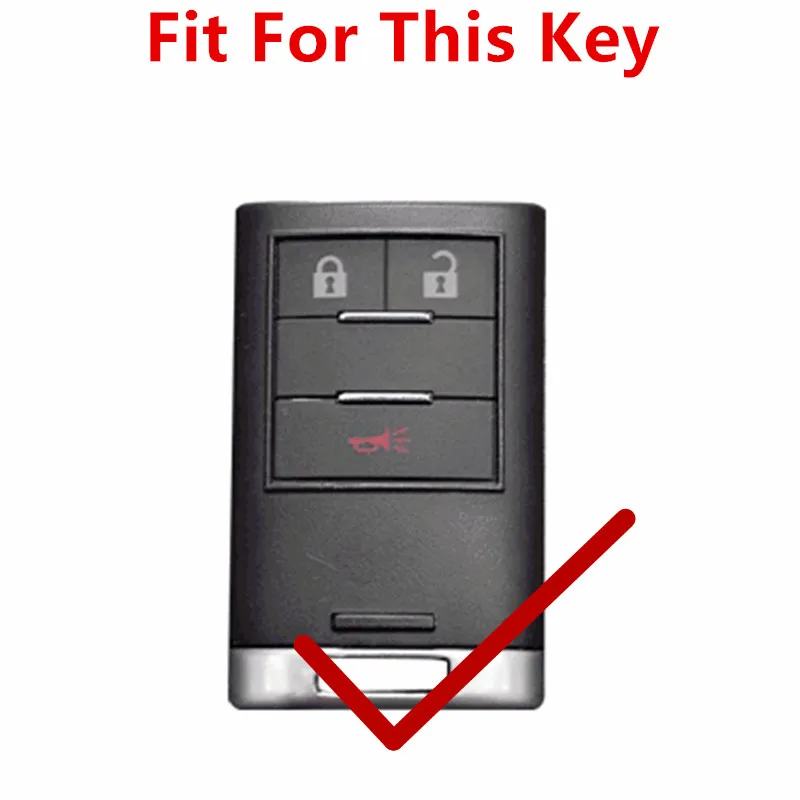 Leather Keyless Entry Smart Key Case Cover For Chevrolet Captiva 2014-2016 Malibu Trax image 2