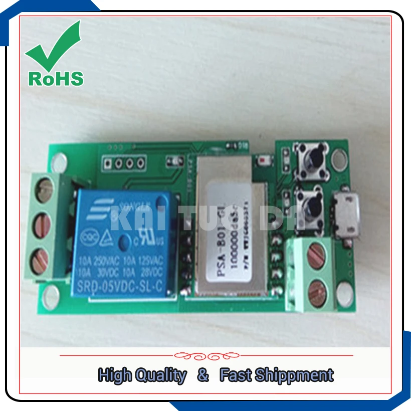 Wifi remote relay module smart phone app control timing access control remote control switch board