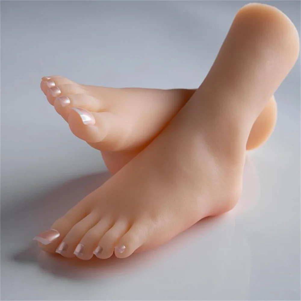 Real Tpe Female Foot Mannequin Doll Shoe, Blood Form, Silicone Photography Stockings, Jewelry Location, Soft Silica Gel, E092