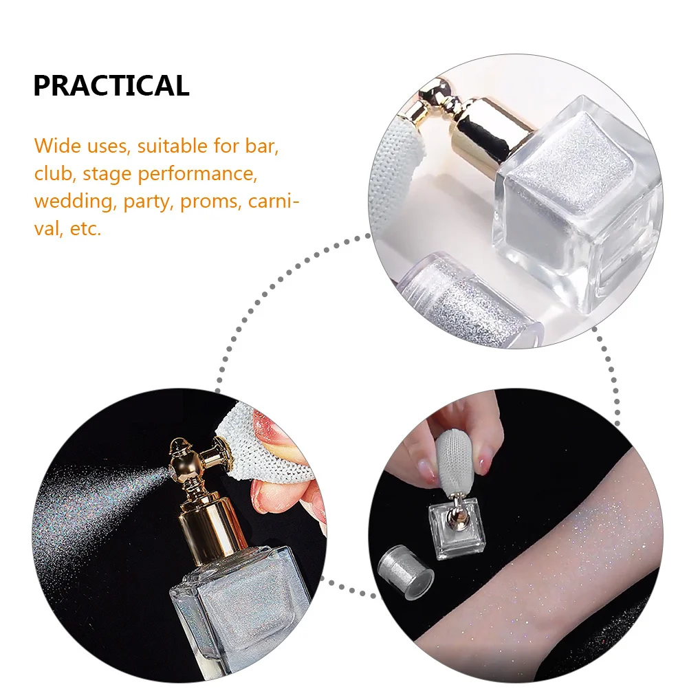 메이크업 글리터 스프레이 120ml 바디 쉬머 파우더 (얼굴, 머리카락, 피부용) 페스티벌 파티, 무도회, 카니발, 나이트클럽, 웨딩 글로우