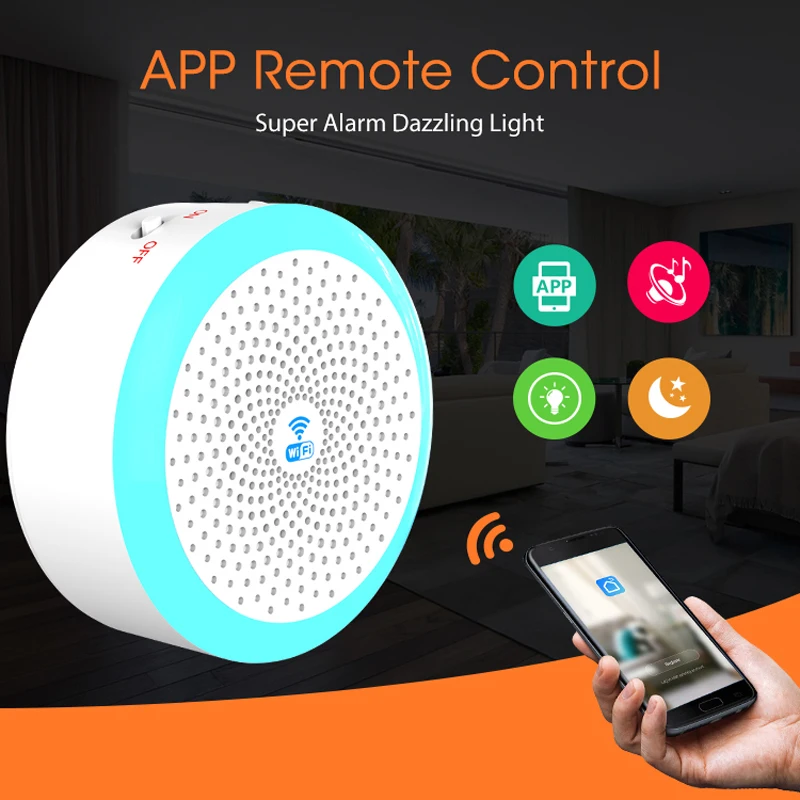 สัญญาณเตือนไซเรนอัจฉริยะสําหรับการรักษาความปลอดภัยภายในบ้าน