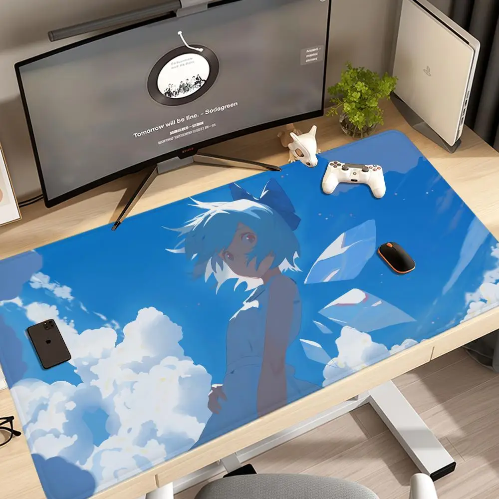 

Touhou Project Cirno Коврик для мыши 1200x600 Аниме csgo Taro Sakamoto Days XXL Большие игровые нескользящие офисные коврики для клавиатуры Настольный коврик