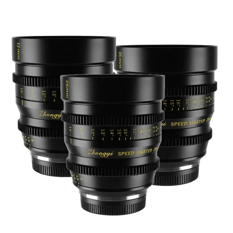 

ZHONGYI Optics Film Lens Series 17mm 25mm 35mm 50mm T1.0 M4/3 Film Shot Lens Camera