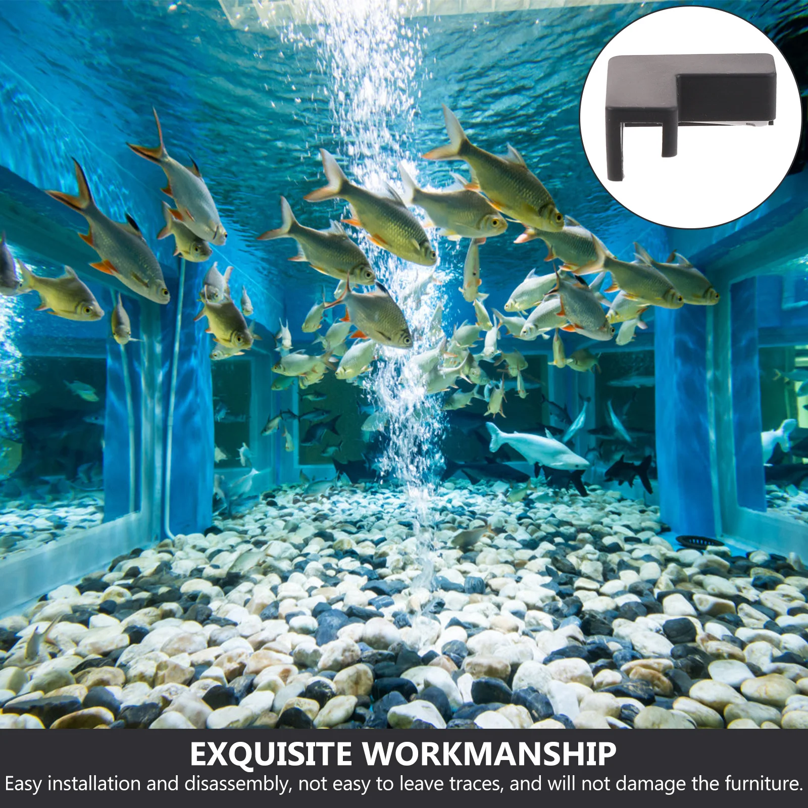 6 قطعة حشوات للزوايا الناعمة لحواف خزان الأسماك المضادة للتصادم حامي الطفل التدقيق مصدات السلامة ديكور المنزل أغطية الزوايا #3