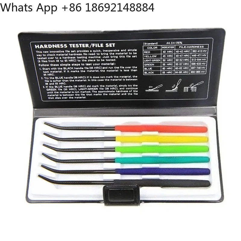 File Set for  Hardness Tester 6-Piece HRC40-65 Measurement Test File