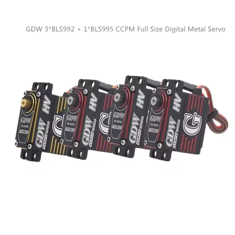 

GDW BLS992HV / BLS995HV Standard Size Digital Metal Servo for Globin 700 RS7 T7 STEAM 700 KDS GAUI X7 ALIGN 700 Class Helicopter
