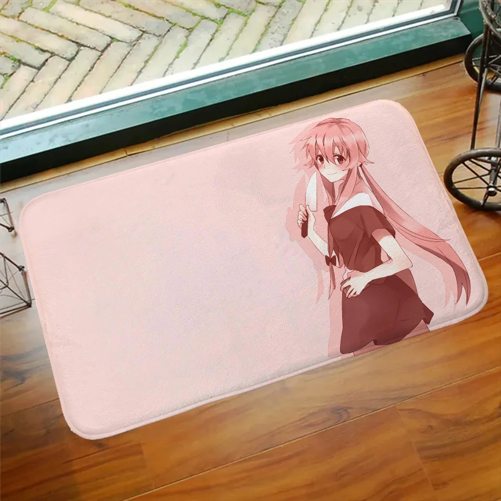 

Bathroom Kitchen Carpet Mirai-Nikki Rug for Bedroom Mats Furry Mat Things to the House Entrance Door Doormat Custom Room Rugs