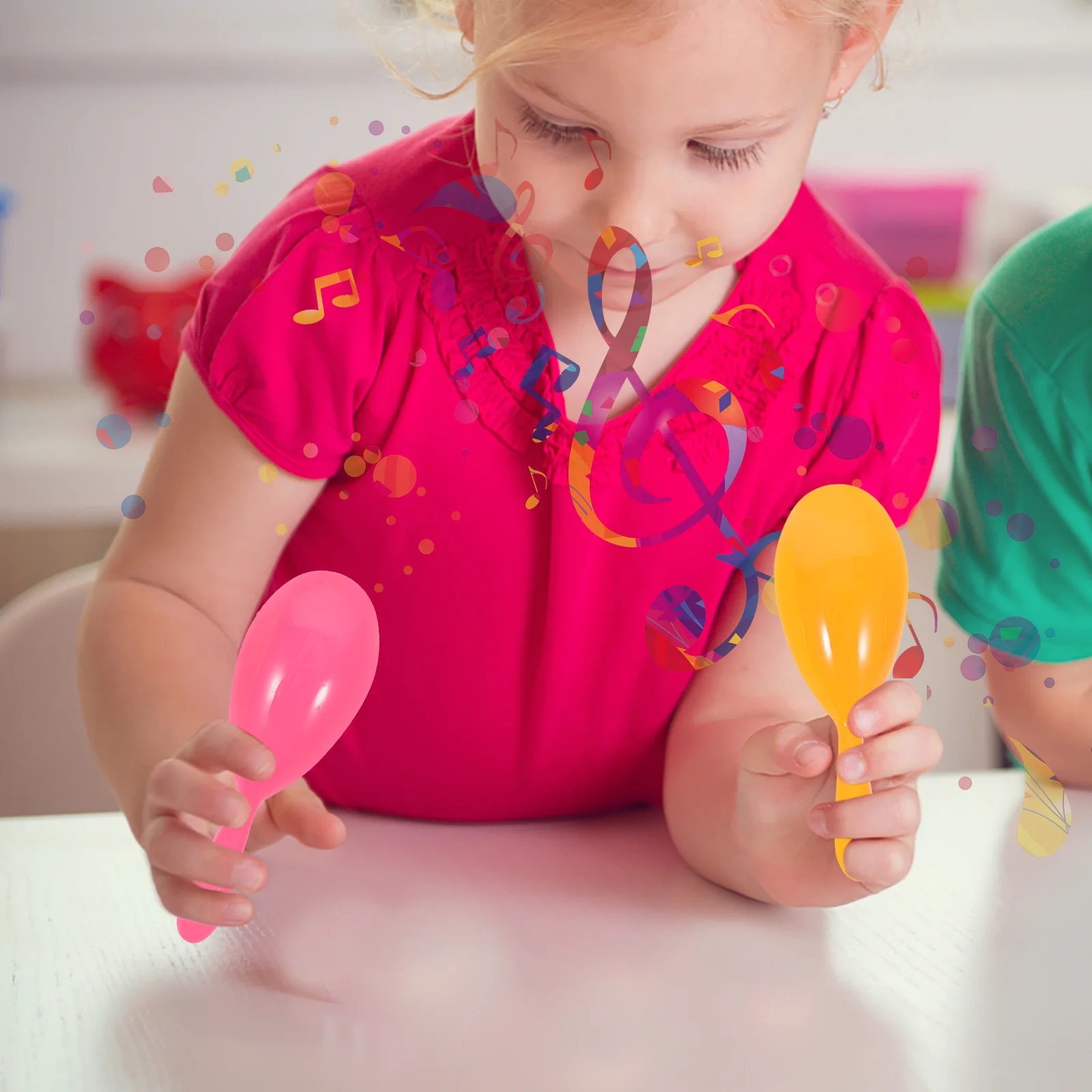 

24Pcs Maracas Plastic Musical Instruments Educational Portable Shakers Small Noise Maker for Toddlers Rhythm