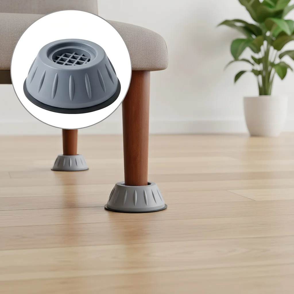 

4 шт. антивибрационные подушечки для ног-резиновый коврик Slipstop, бесшумные демпферы для стиральной и холодильника