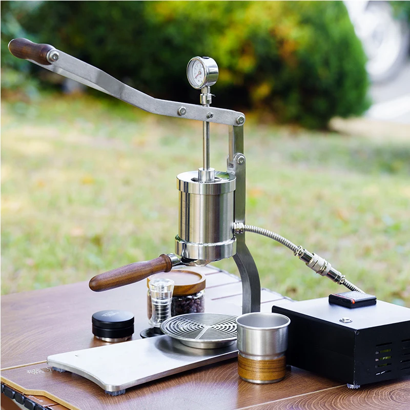 

Lever Espresso Machine 304 Stainless Steel Cavity Capacity 1500W PID Heating Coffer Maker