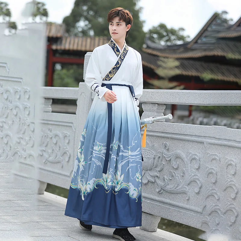 Kích Thước Lớn Truyền Thống Hanfu Đầm Người Hán Phục Trang Cặp Đôi Trung Quốc Cổ Đại Kiếm Sĩ Quần Áo Hanfu Đầm Trang Phục Hóa Trang