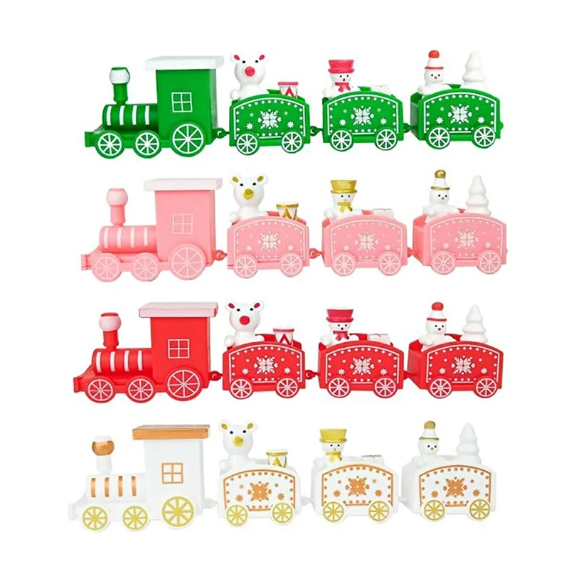 Adorno de tren de Navidad para decoración de tartas, accesorios de mesa para postres, fiesta de cumpleaños, regalo de Navidad para niños, 2023