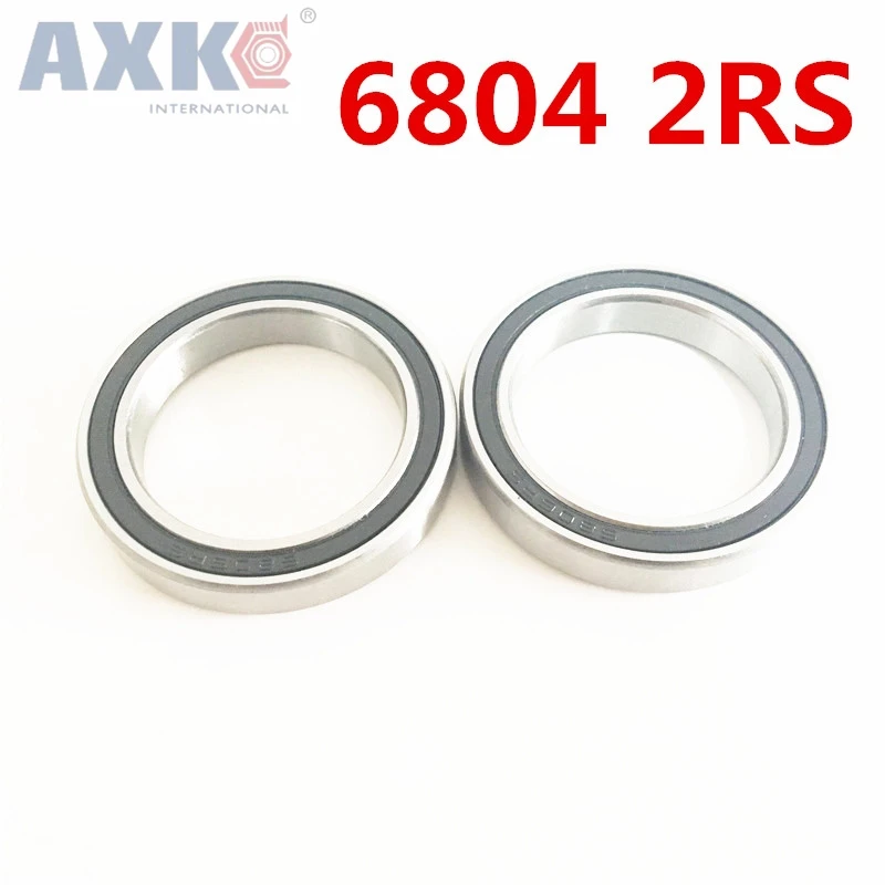 Axk 6804-2rs 6804 61804 2rs Si3n4 Hybrid Ceramic Deep Groove Ball Bearing 20x32x7mm 6804-2rs 2rs Cb Abec-3