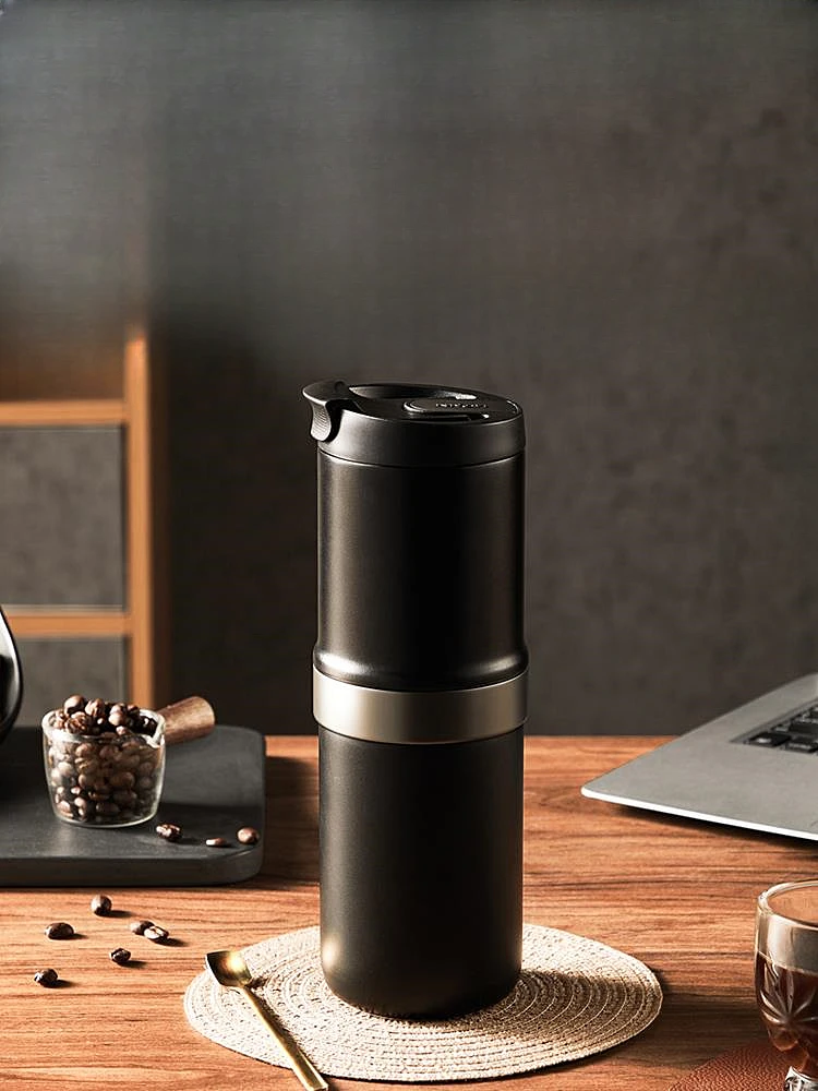 Portable coffee machine, office electric grinder, American style household integrated small exposed hand cup