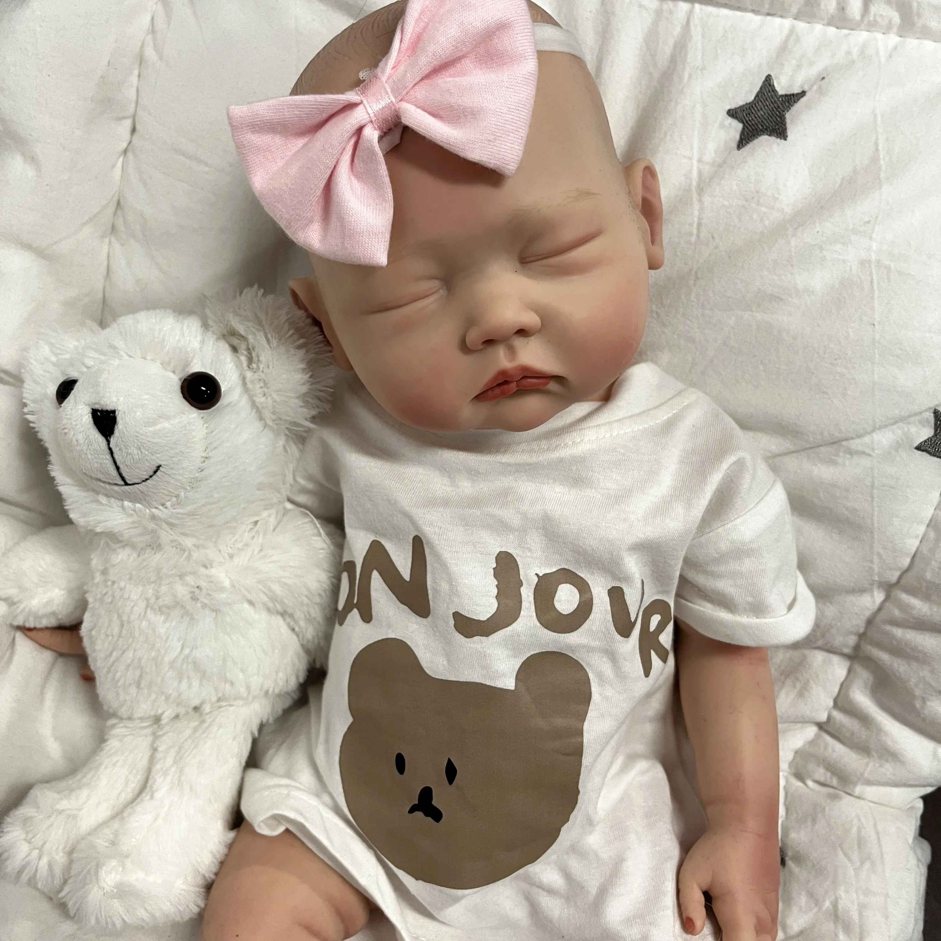Customization 18Inch Silicone Reborn Baby Doll for Girls Full Platinum Body Reborn Real Baby Bebes Bonitas