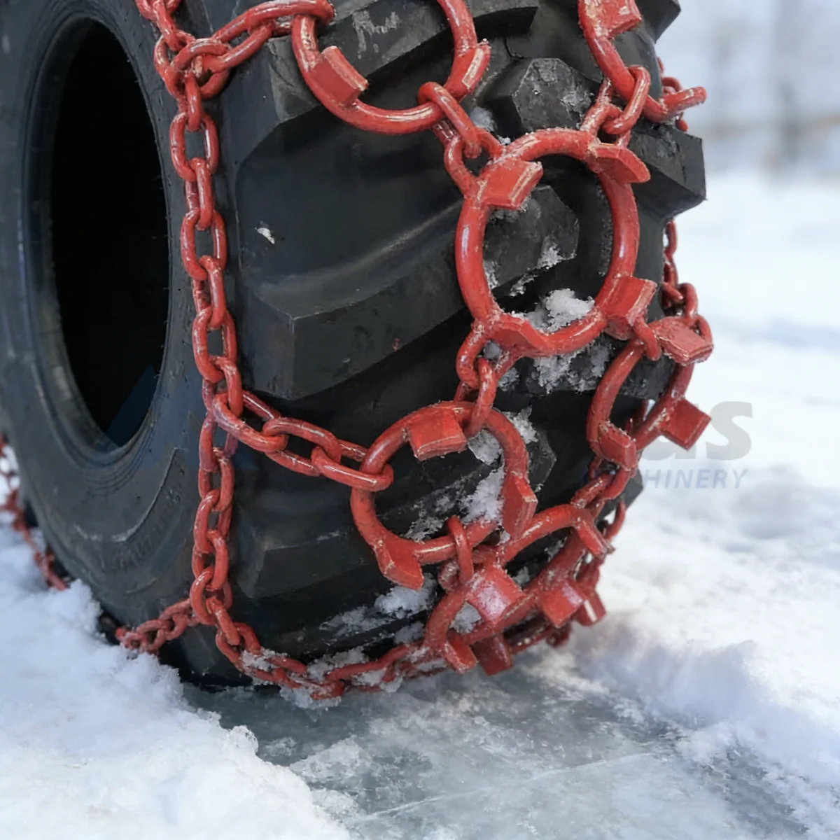 Factory Direct Sale Heavy Load Truck/SUV Winter Welded Twist Link Double Tire Snow Chain 24.5