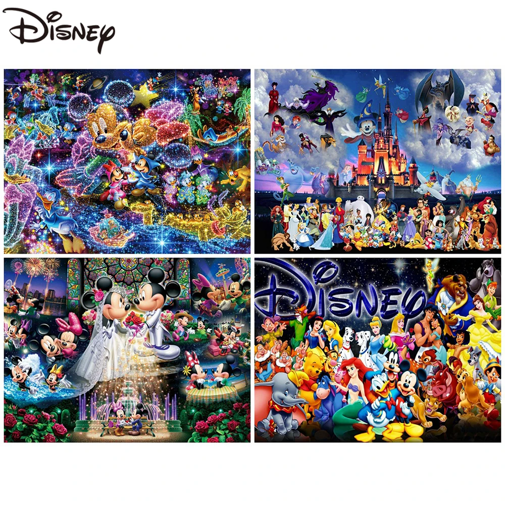 Disney Diamond Painting Princess Full Drill Mosaic Castle Cartoon Sale Embroidery Mickey Minnie Rhinestone Pictures Wall Decor