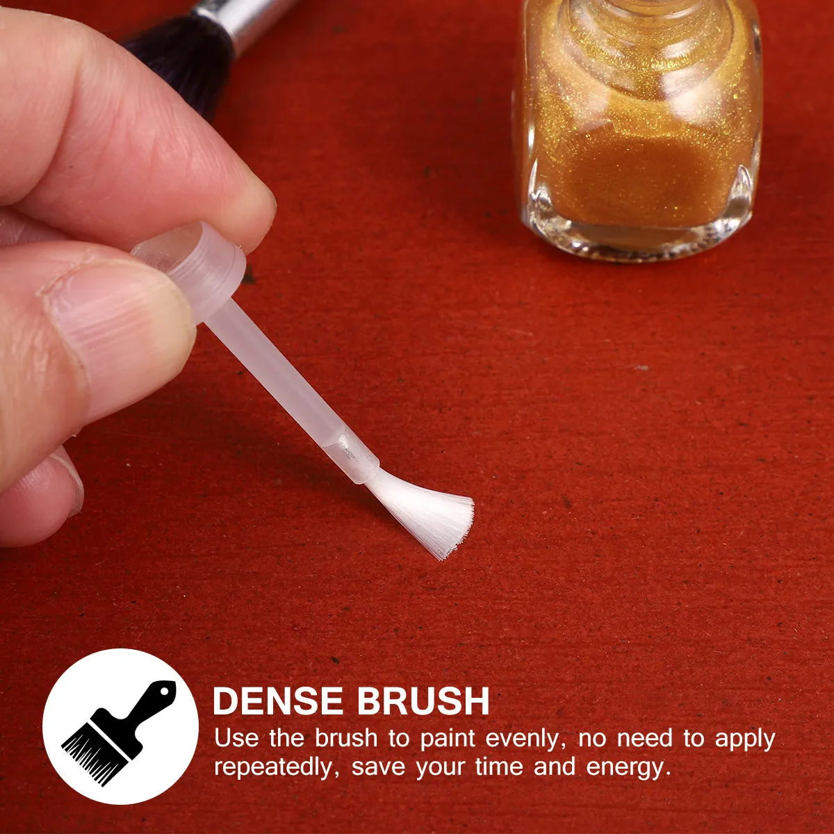 100Pcs Nail Polish Brush Replacement Soft Smooth Bristles Improve Work Efficiency Professional Manicure Liquid Applicator