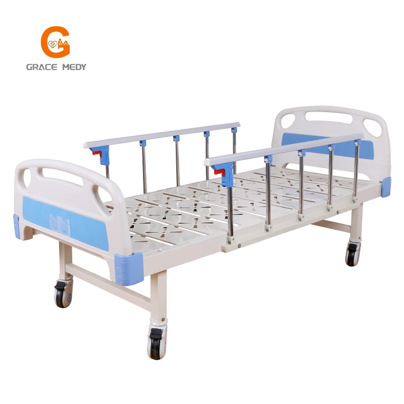 Cheapest modern manual hospital beds medical manual bed hospital flat patient nursing bed