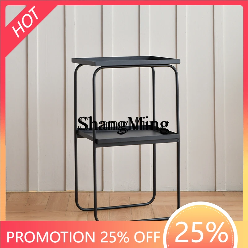 

ZYY wrought iron living room corner few shelves next the sofa bedside small table balcony square table