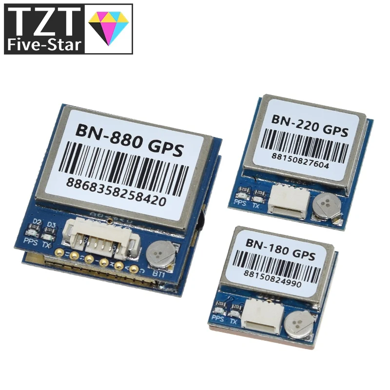 BN220 BN180 BN-880 3.0V-5.0V TTL level GNSS Module GPS For GLONASS Dual GPS Module Antenna Built in FLASH BN-220 BN880