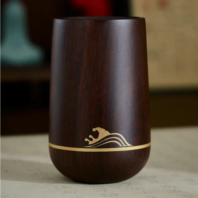 Vintage Chinese Wooden Calligraphy Brushes Pen Holder Multifunctional Organizer Desktop Writing Calligraphy Stationery Supplies