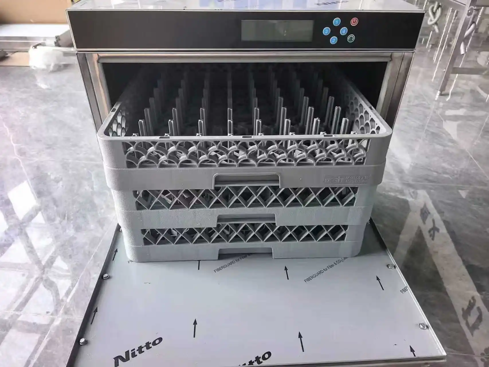 Compact Undercounter Glasswasher Commercial Built In Dishwasher with Digital Display for Bars Cafes Home Use Dishwashing Pro
