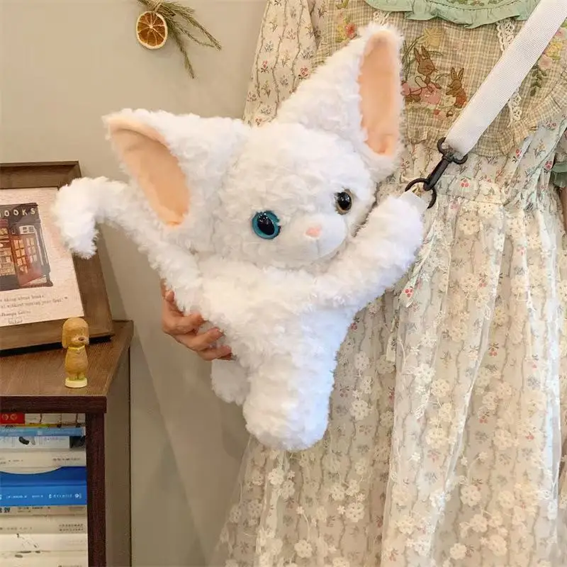 35cm German Cat Backpack Simulation Plush Toy Handmade Doll Cartoon Anime Cute Pillow Cushion Home Decoration Children's Birthda
