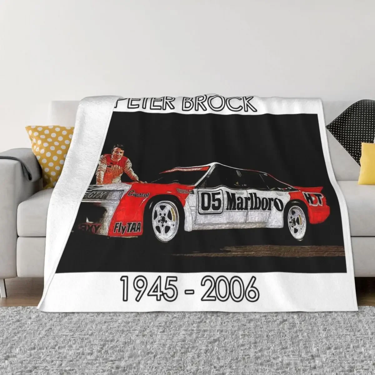 RIP - Peter Brock Throw Blanket Hairy warm for winter Luxury Thicken Furrys Blankets