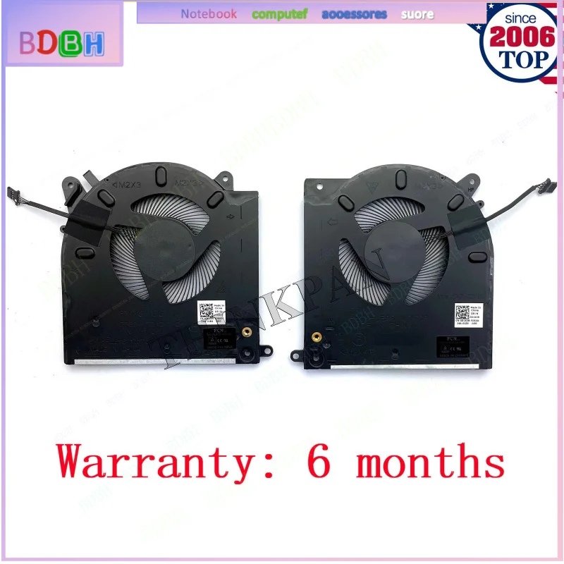 12V CPU+GPU Cooling Fan for Alienware M15 R3 M15 R4 RTX 2070 3070 0TG9V0 0D1X38