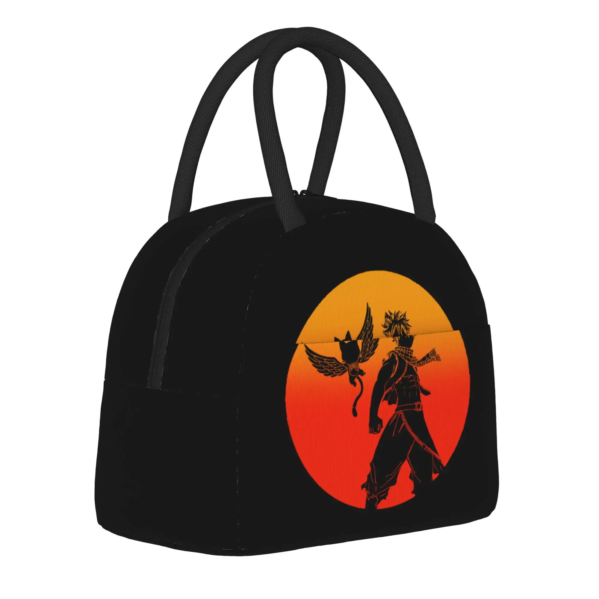 Fire Dragon Slayer Fairys Tails Insulated Lunch Bag Thermal Bag Reusable,Lunch Container  Large Tote Lunch Box Food Handbags