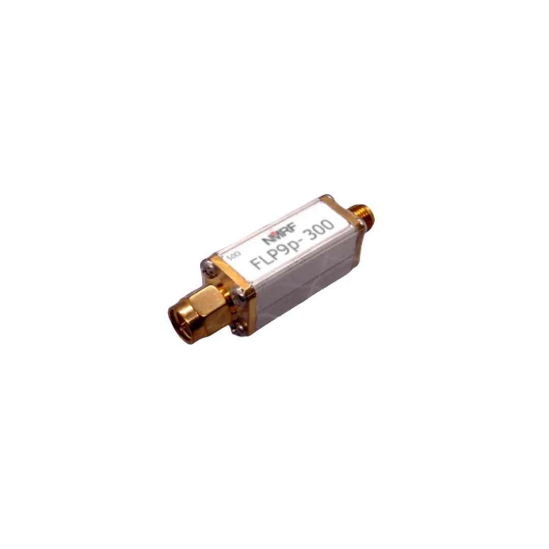 300MHz 9th-order low-pass filter, discrete LC components, small volume, SMA interface