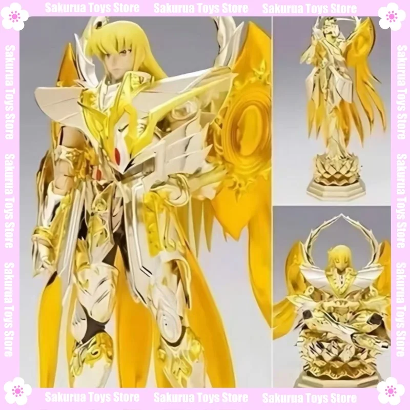 

In Stock Reprint MC God Virgo Shaka Sharjah with Saint Hanger Golden Soul Saint Seiya EX Action Figure Collection Gift
