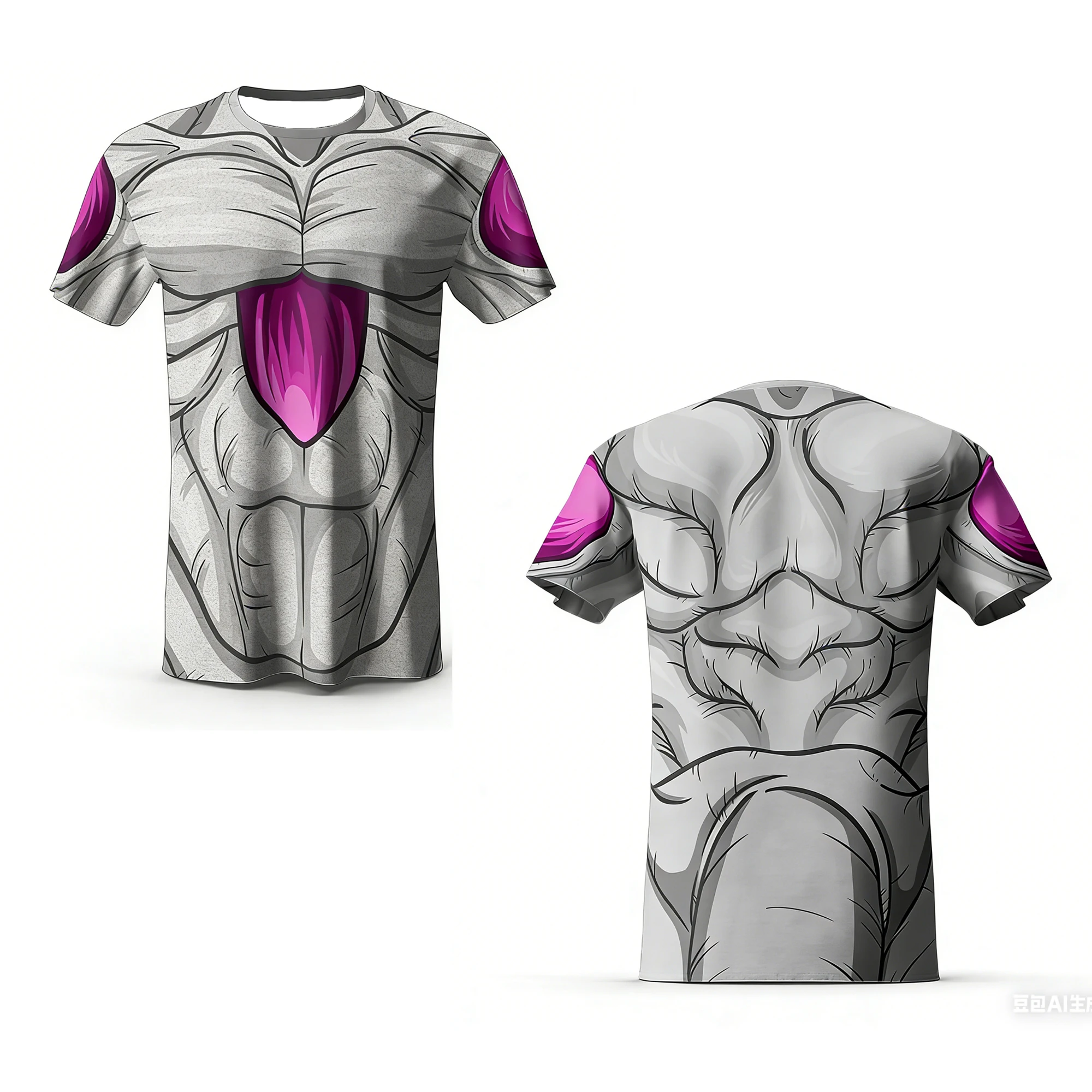 

Японская аниме-футболка Dragon Ball Z с принтом императора-злодея Фризы, костюм для косплея DBZ, модная одежда для детей и взрослых, топы для косплея.