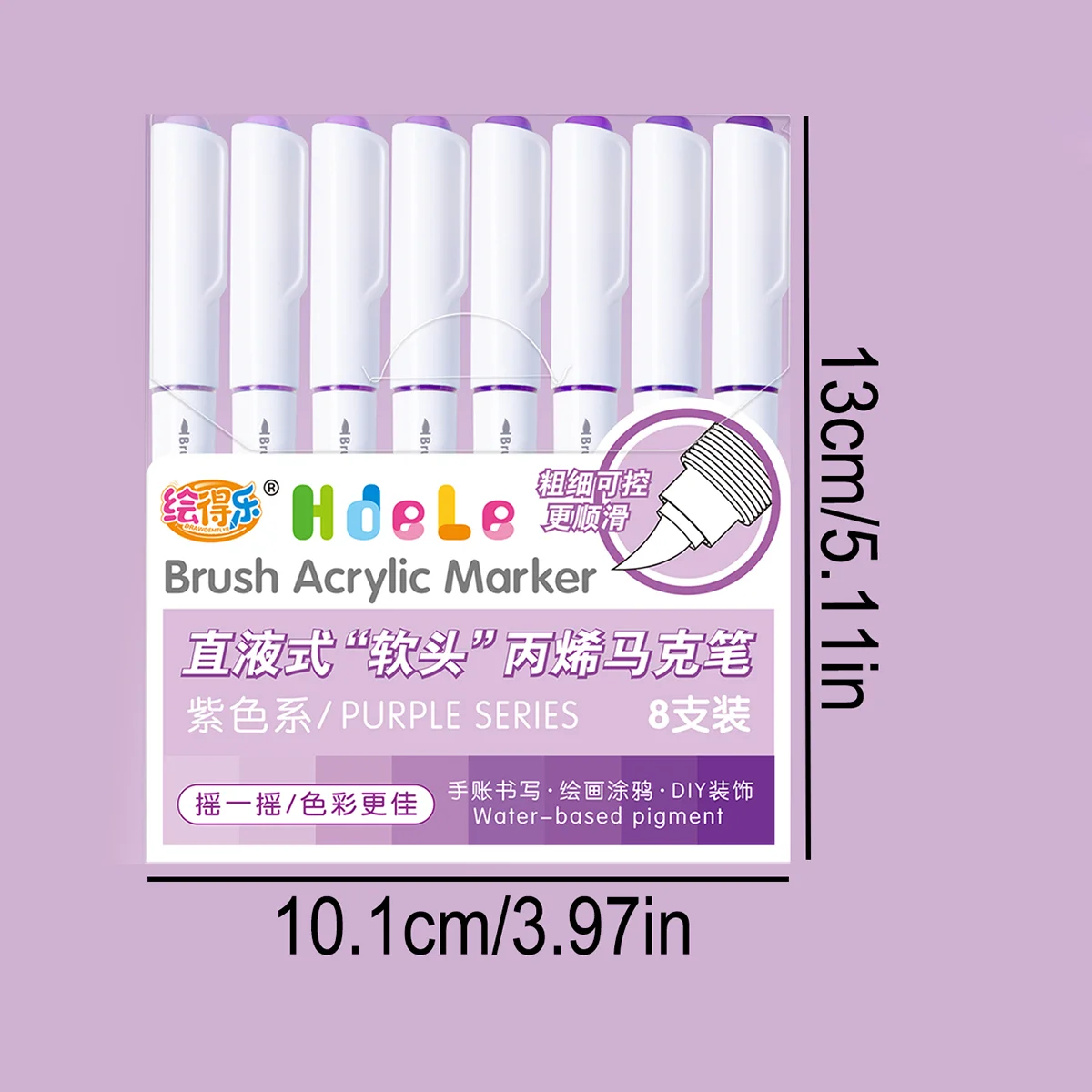 8 colors/box Direct-liquid Acrylic Color Marker, for Wood,Canvas,Glass,Fabric,Egg,Rock Painting DIY Crafts Paint Art