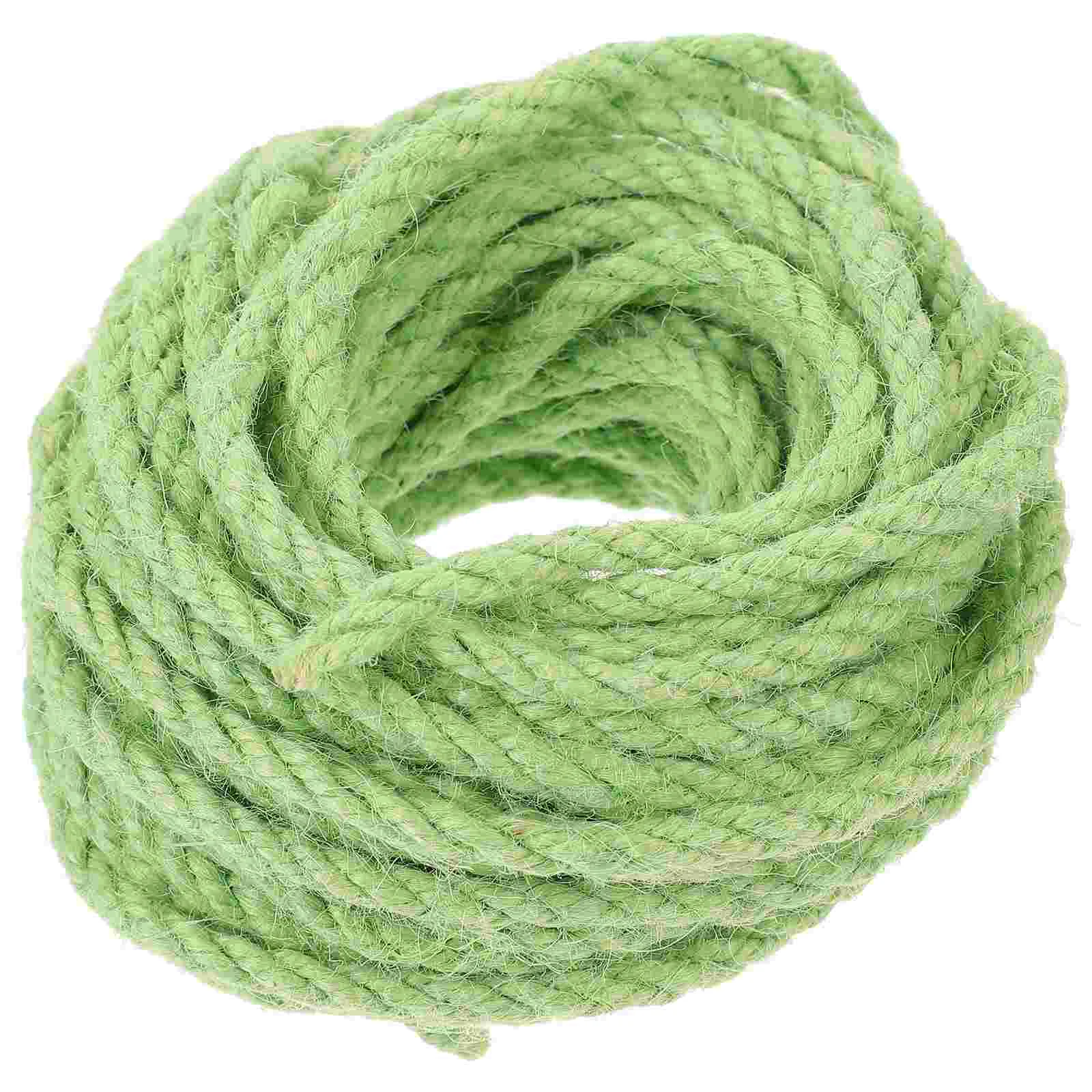 

10m Pet Sisal Rope DIY Cat Toy Tool Cat Climbing Frame Rope Cat Accessories for Cat Pet Animal (Green)