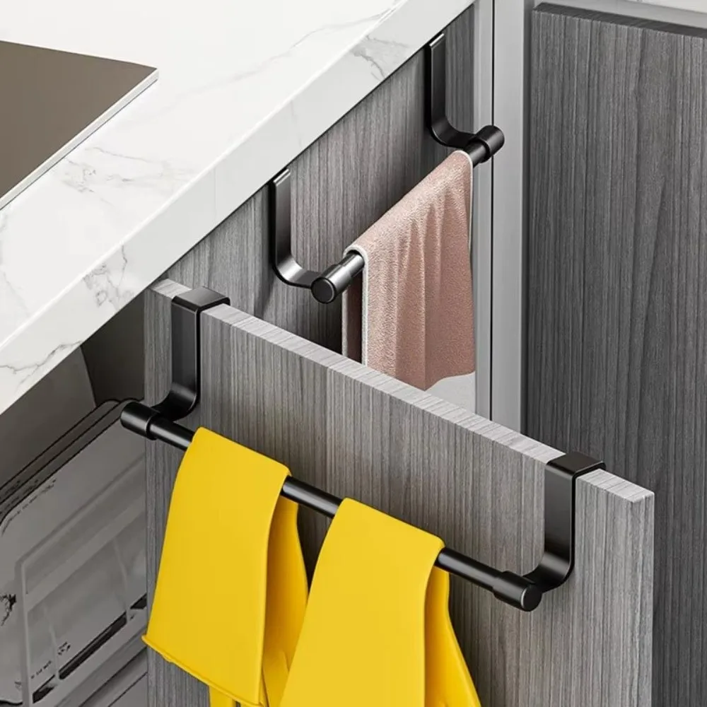Gifts Multi-purpose Towel Rod Punch-free Towel Storage Bar Towel Storage Organizer Rag Hanger Door Hanging Towel Racks - Image 3