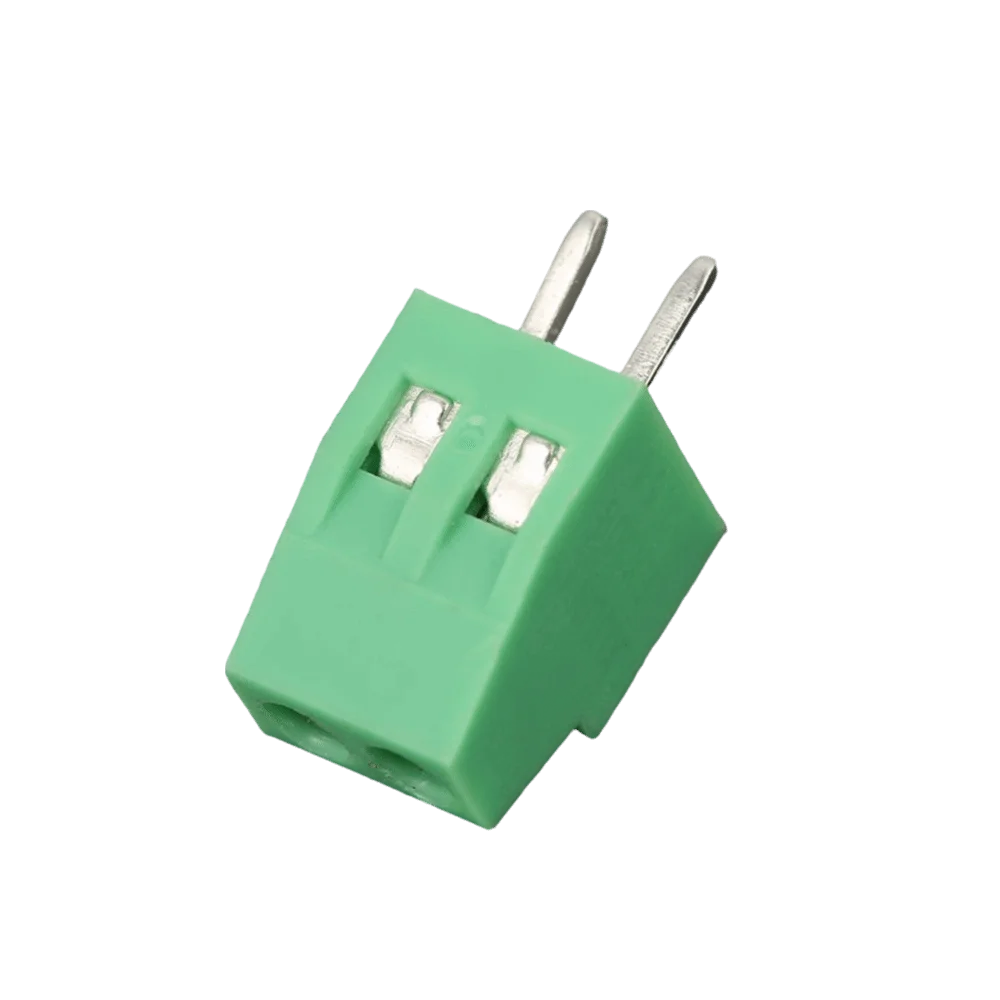 20PCS Green 2 Pin Terminal Block Connectable 2.54mm Pitch PCB Mount Connector Plug-in Type Terminal Connector DIY Projects