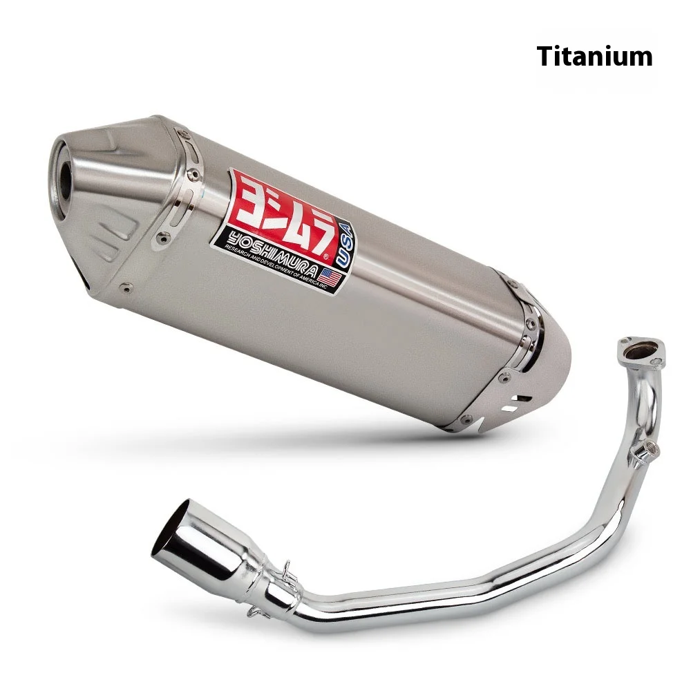 العالمي الفولاذ المقاوم للصدأ دراجة نارية تعديل العادم GY6 يوشيمورا 51 مللي متر خزان 200 Efi سكوتر لياماها الجمعة Gy6 200cc #3