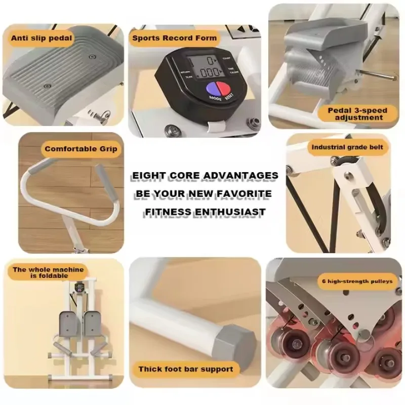 

Складной степпер для кардиотренировок в помещении, домашний фитнес-тренажер, имитатор подъема в гору, степ-кликер, тренажер для упражнений