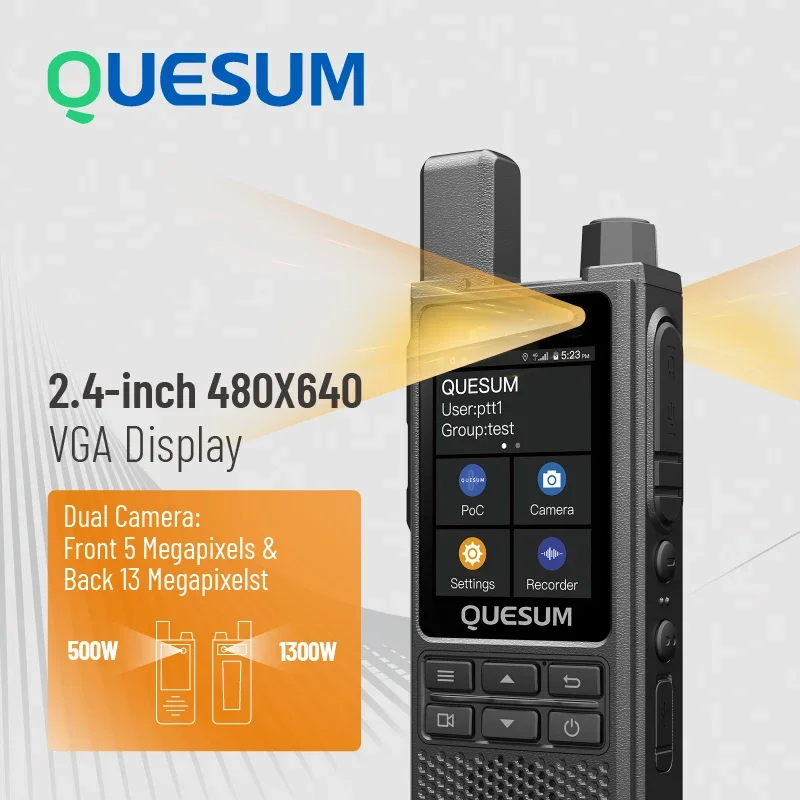 Zello PTT Walkie Talkie 4G LTE PoC Walkie TALKIE POCSTARS RealPTT 4G PoC Lte Radio Android GXIN POC Wifi GPS Bluetooth 4300mah view 4