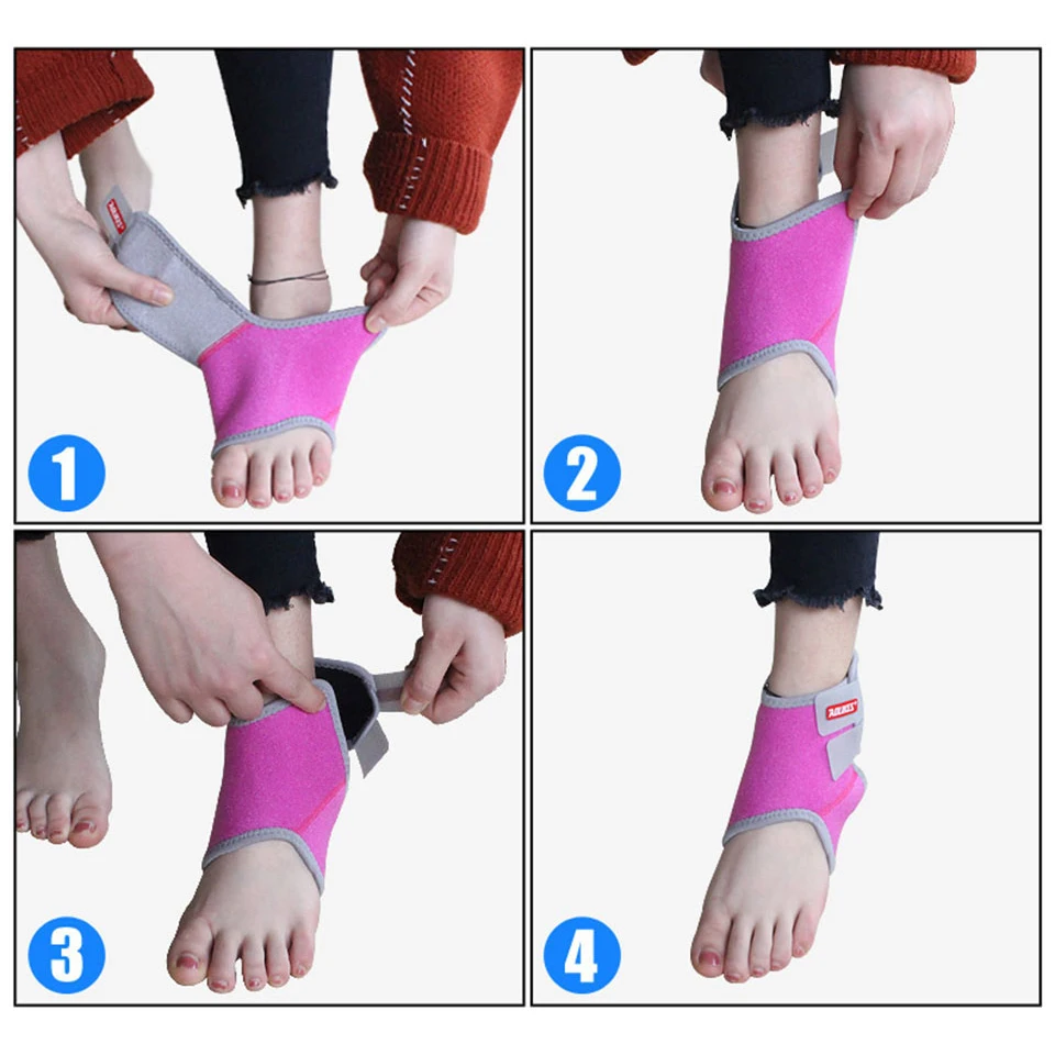 AOLIKES 1 Pair Kids Ankle Strap For Cycling Running Gym Children Sport Ankle Brace Support Guard Protector Boy Girl tobillera