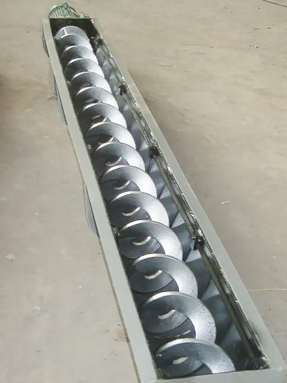 Customized automatic stainless steel small flexible shaft screw sludge dewatering screw conveyor without spiral groove