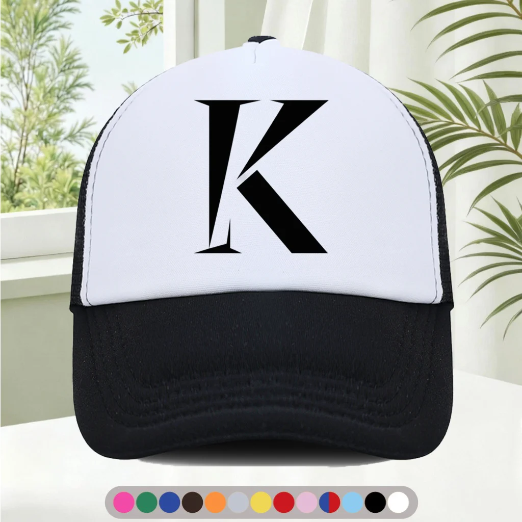 Fashionable and Versatile Sponge Mesh Cap  Features Cool Printed Patterns, Unisex  American Trucker Hat  HighQuality Hat  S
