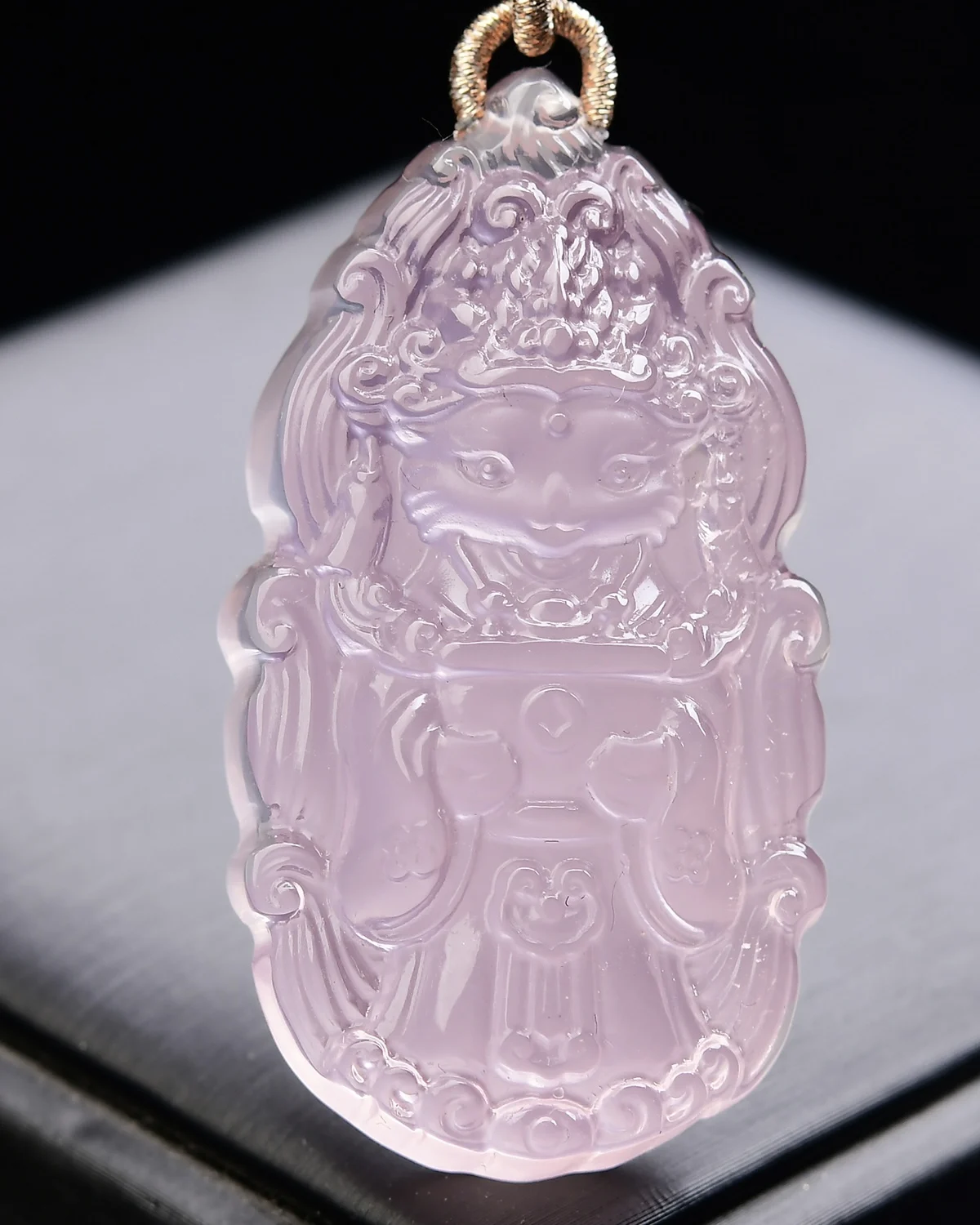 

Natural Rose Quartz Women Pendant Necklace Fox 60.8*32*17.7mm Flower Rose Quartz Love Gift Love Crystal Jewelry AAAAA